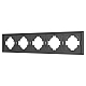 Рамка пластиковая на 5 постов Arlight FRM-TENDO-SFPL-5-GR 054659