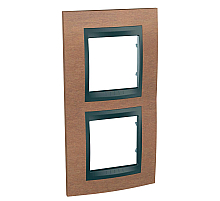 Рамка 2-постовая вертикальная Schneider Electric Unica Top MGU66.004V.2M2