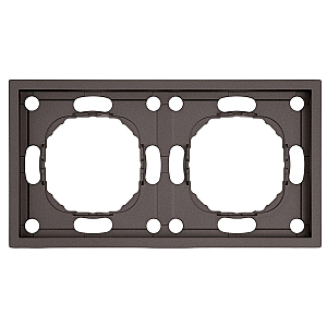 Рамка 2-местная Stekker Эмили PFR00-5002-09 антрацит soft touch 49937