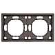 Рамка Stekker, PFR00-5002-09 2-местная Эмили, антрацит, soft touch 49937