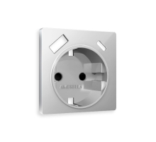 Лицевая панель для розетки с/з со шторками 2USB A+C Ambrella Volt Alfa AP4100