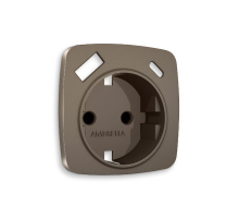 Лицевая панель для розетки с/з со шторками 2USB A+C Ambrella Volt Omega OP6400