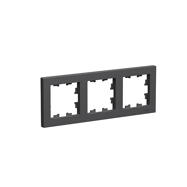 Рамка 3-ая Systeme Electric AtlasDesign Базальт ATN001403