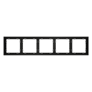 Рамка на 5 постов Voltum S70 VLS100508 (черный матовый)