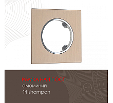 Рамка одноместная Arte Milano 502.11-1.shampan