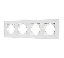 Рамка на 4 поста пластиковая Arlight FRM-PERIO-PL-4-WH 049758