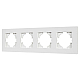 Рамка на 4 поста пластиковая Arlight FRM-PERIO-PL-4-WH 049758