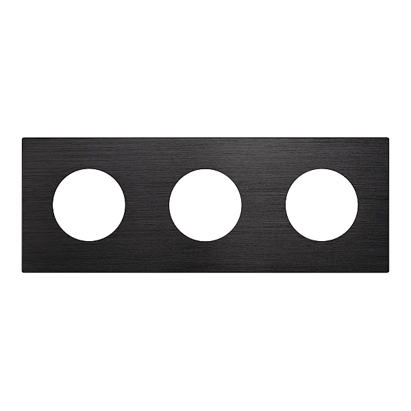 Рамка 3-местная алюминиевая Arlight FRM-PRESTO-ALR-3-BK 043872