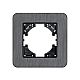 Рамка алюминиевая на 1 пост Arlight FRM-AKIRY-AL-1-BK 049681
