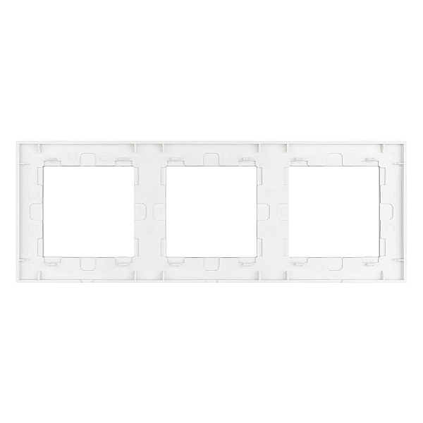 Рамка трехместная Arlight FRM-GLARE-GS-3-WH 043799