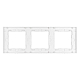 Рамка трехместная Arlight FRM-GLARE-GS-3-WH 043799