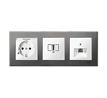 Рамка 3-постовая Schneider Electric Merten System M MTN403314