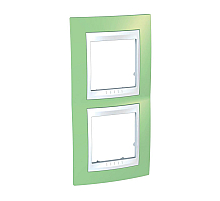 Рамка 2-постовая вертикальная Schneider Electric Unica Хамелеон MGU6.004V.863