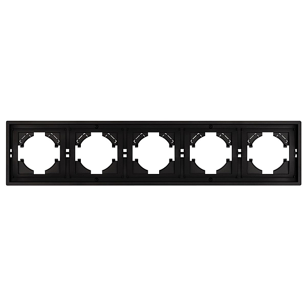 Рамка пластиковая на 5 постов Arlight FRM-TENDO-PL-5-BK 053852