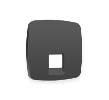 Лицевая панель для компьютерной/телефонной розетки RJ-45/RJ-11 Ambrella Volt Omega OP9120