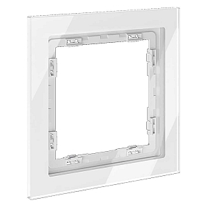 Рамка на 1 пост Voltum S70 VLS110101 (белый, стекло)