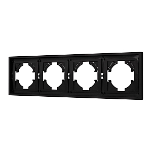 Рамка пластиковая на 4 поста Arlight FRM-TENDO-SFPL-4-BK 054654
