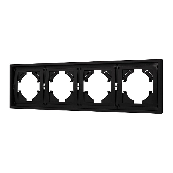 Рамка пластиковая на 4 поста Arlight FRM-TENDO-SFPL-4-BK 054654