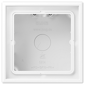 Коробка одноместная Jung LS581AWWM