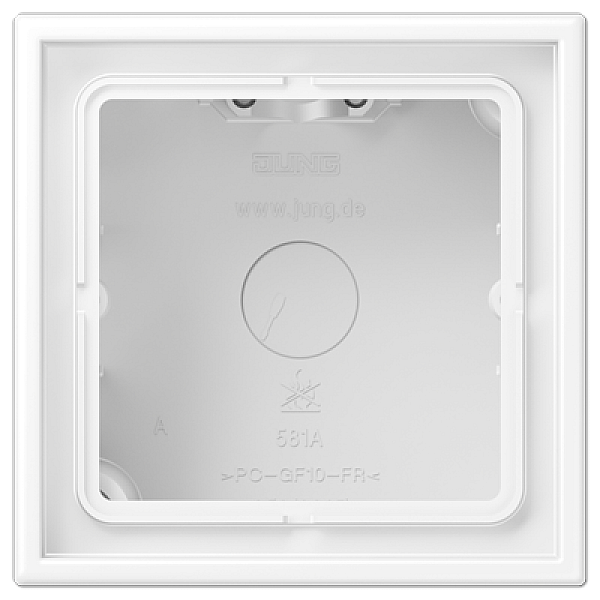 Коробка одноместная Jung LS581AWWM