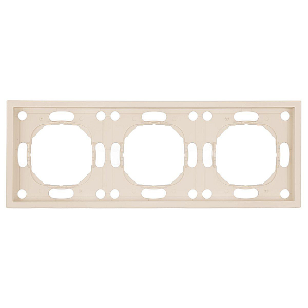 Рамка Stekker, PFR00-5003-08 3-местная Эмили, кашемир, soft touch 49912