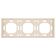Рамка Stekker, PFR00-5003-08 3-местная Эмили, кашемир, soft touch 49912