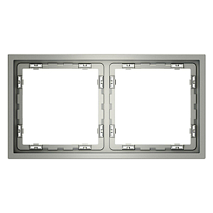 Рамка на 2 поста Voltum S70 VLS100205 (сталь)