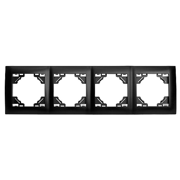 Рамка 4-постовая Stekker Эрна Элегант черный PFR00-9014-03 49664