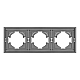 Рамка пластиковая на 3 поста Arlight FRM-TENDO-PL-3-GR 053845