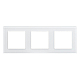 Рамка трехместная Arlight FRM-GLARE-GS-3-WH 043799