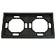 Рамка STEKKER, PFR00-5002-05 2-местная, серия Эмили, черный уголь, soft touch 49859