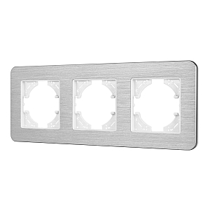 Рамка на 3 поста алюминиевая Arlight FRM-AKIRY-AL-3-SR 049728