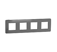 Рамка 4-постовая Schneider Electric Unica New NU280853