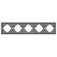 Рамка пластиковая на 5 постов Arlight FRM-TENDO-PL-5-GR 053853