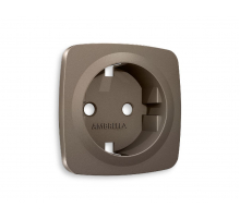 Лицевая панель для розетки с/з Ambrella Volt Omega OP6360