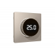 Лицевая панель Alfa (Серо-бежевый матовый) для терморегулятора теплого пола с цифровым дисплеем Quant Ambrella Volt AP3658