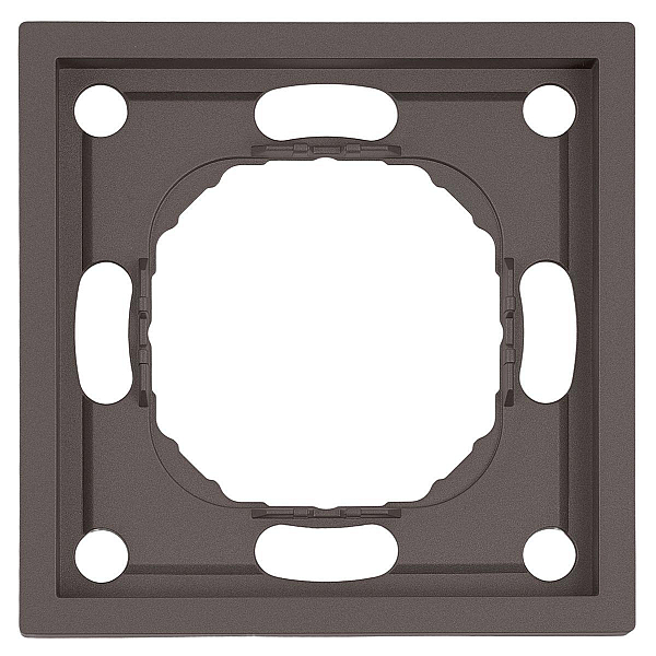 Рамка Stekker, PFR00-5001-09 1-местная Эмили, антрацит, soft touch 49936