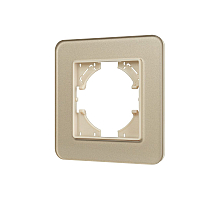 Рамка стеклянная на 1 пост Arlight FRM-OMALI-GS-1-GD 049667