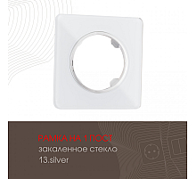 Рамка одноместная Arte Milano 502.13-1.silver
