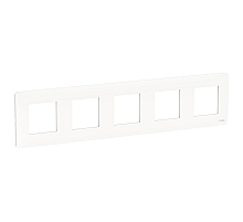 Рамка 5-постовая Schneider Electric Unica New NU201018
