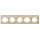 Рамка на 5 постов алюминиевая Arlight FRM-AKIRY-AL-5-GD 049736
