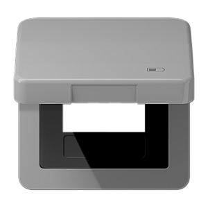Рамка с подпружиненной крышкой для USB-механизмов Jung CD590KLUSBGR