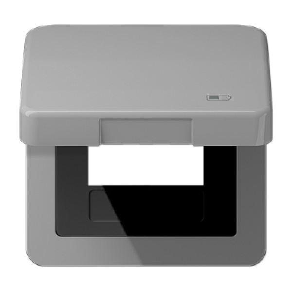 Рамка с подпружиненной крышкой для USB-механизмов Jung CD590KLUSBGR