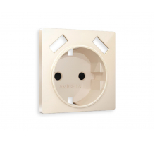 Лицевая панель для розетки с/з со шторками 2USB A+A Ambrella Volt Alfa AP3090