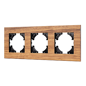 Рамка на 3 поста из натурального дерева Arlight FRM-XSILO-WD-3-SNL 051276