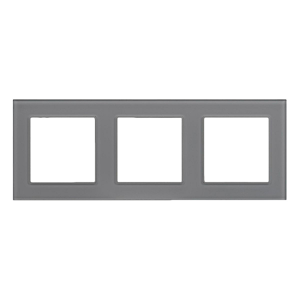 Рамка на 3 поста Arlight FRM-GLARE-GS-3-GR 043801