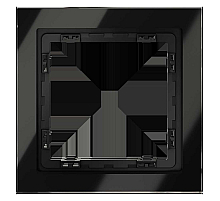 Рамка на 1 пост Voltum S70 VLS110108 (черный,стекло)