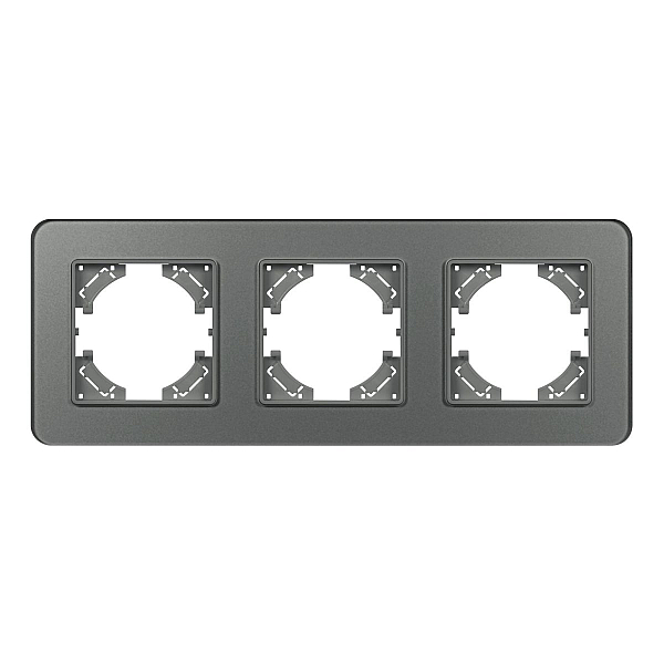Рамка на 3 поста стеклянная Arlight FRM-OMALI-SFGS-3-GR 049714