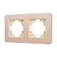 Рамка на 2 поста алюминиевая Arlight FRM-AKIRY-SFAL-2-GD 049739
