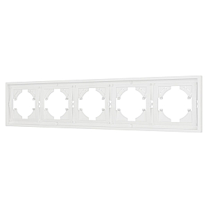 Рамка пластиковая на 5 постов Arlight FRM-TENDO-SFPL-5-WH 054660